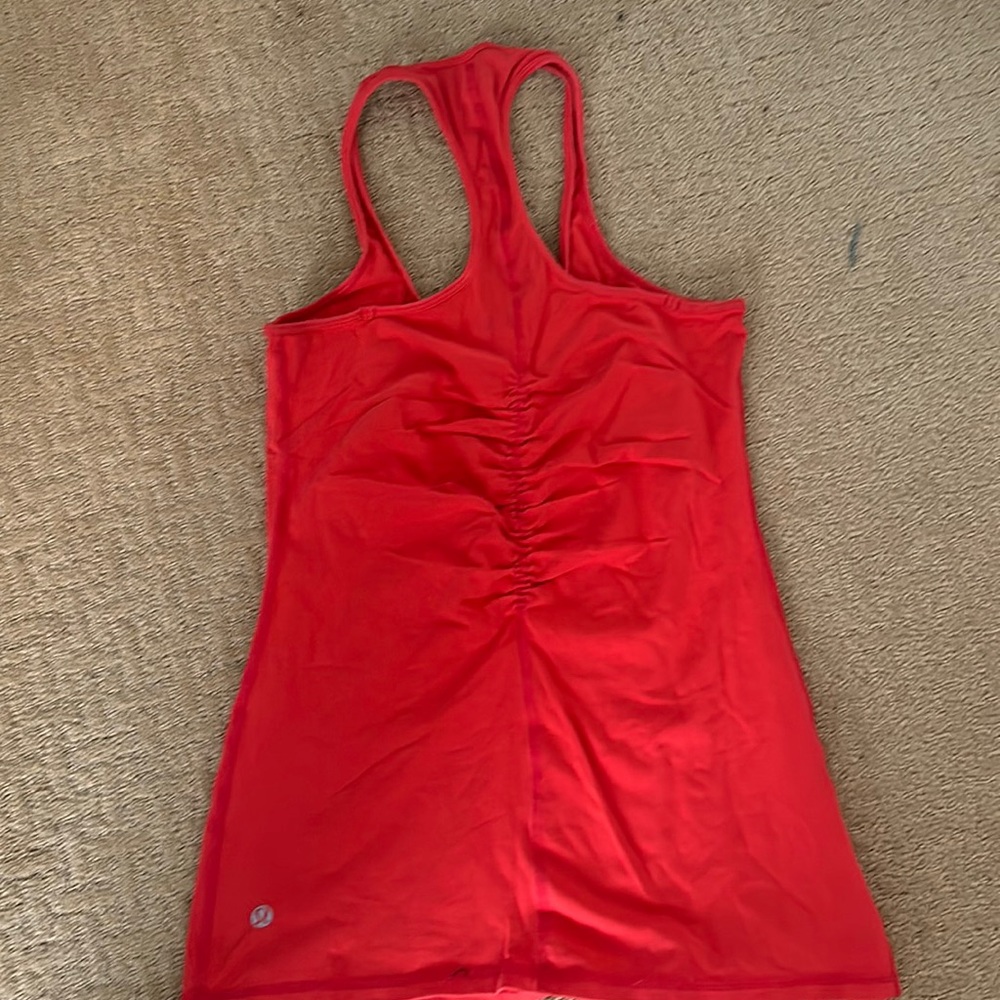 Lululemon orange tank , size 4